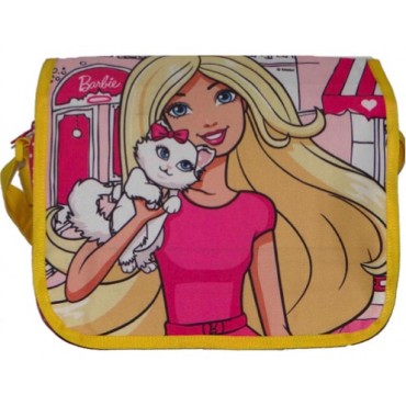 Barbie  Printed Messenger Bag Pink